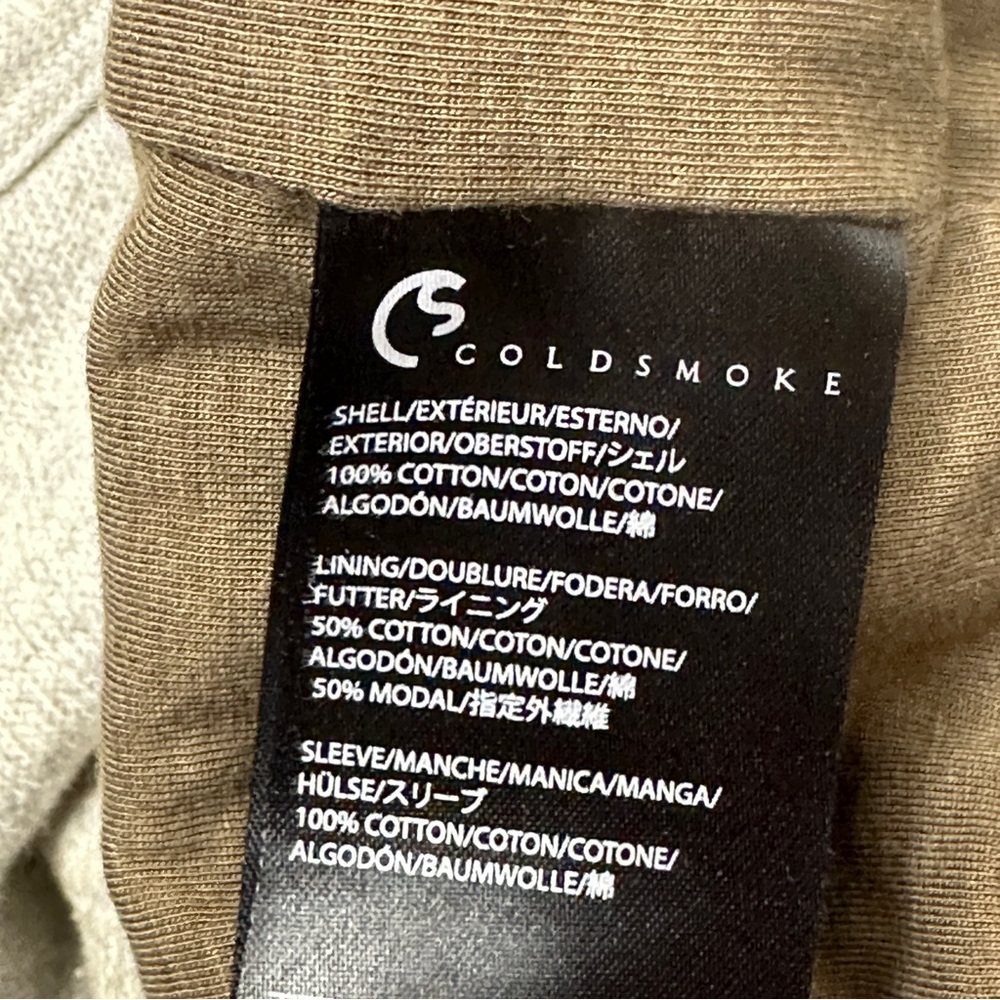 Coldsmoke Avani Zip-Up Heathered Light Gray Cotton Performance Jacket Me… - Picture 13 of 16